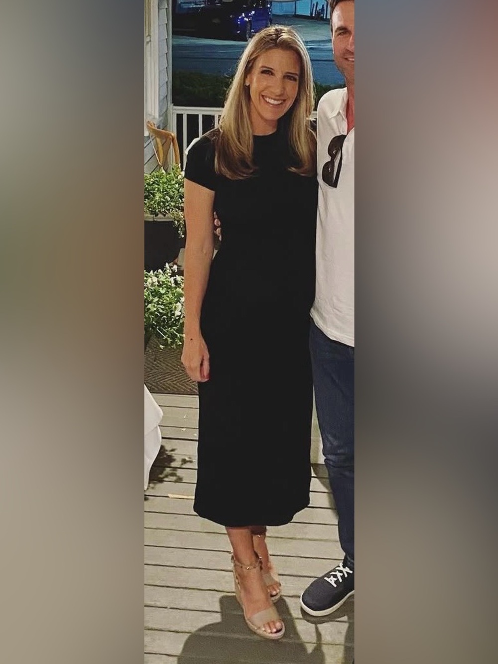 Hatch crew neck midi maternity dress size small